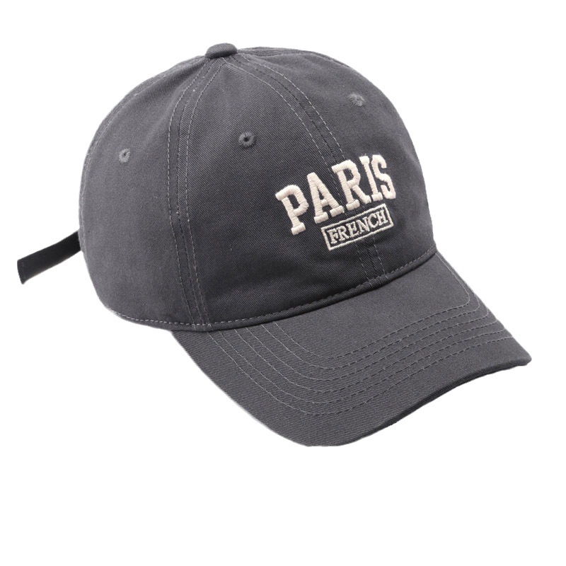 Picture of Japanese Style Personalized Retro Letter Embroidered Peaked Cap for Men and Women Outdoor Men's Travel Sun Protection Baseball Cap for Women K-Style