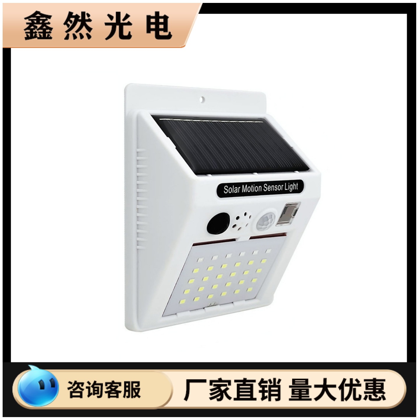 Solar remote control alarm lamp remote control human body induction lamp anti-theft alarm support a generation of hair