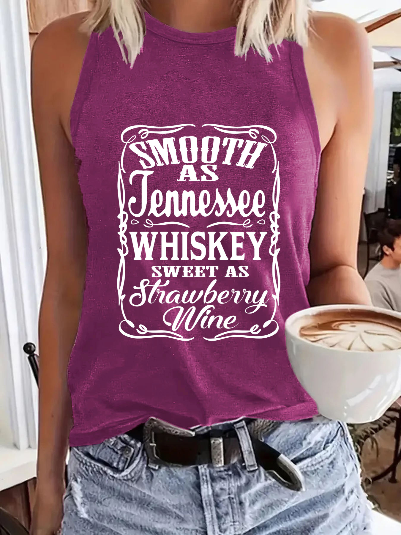 AliExpress Amazon Hot Selling Printed Crewneck Vest Spring and Summer Leisure Sleeveless Top Cross-border E-commerce