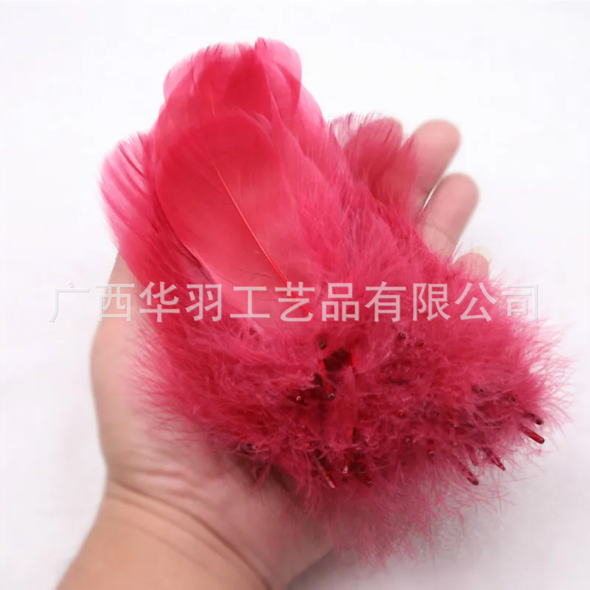 Picture of Colorful feather small floating decoration dream Macaron color birthday gift box filler goose feather wave ball diy dream catching
