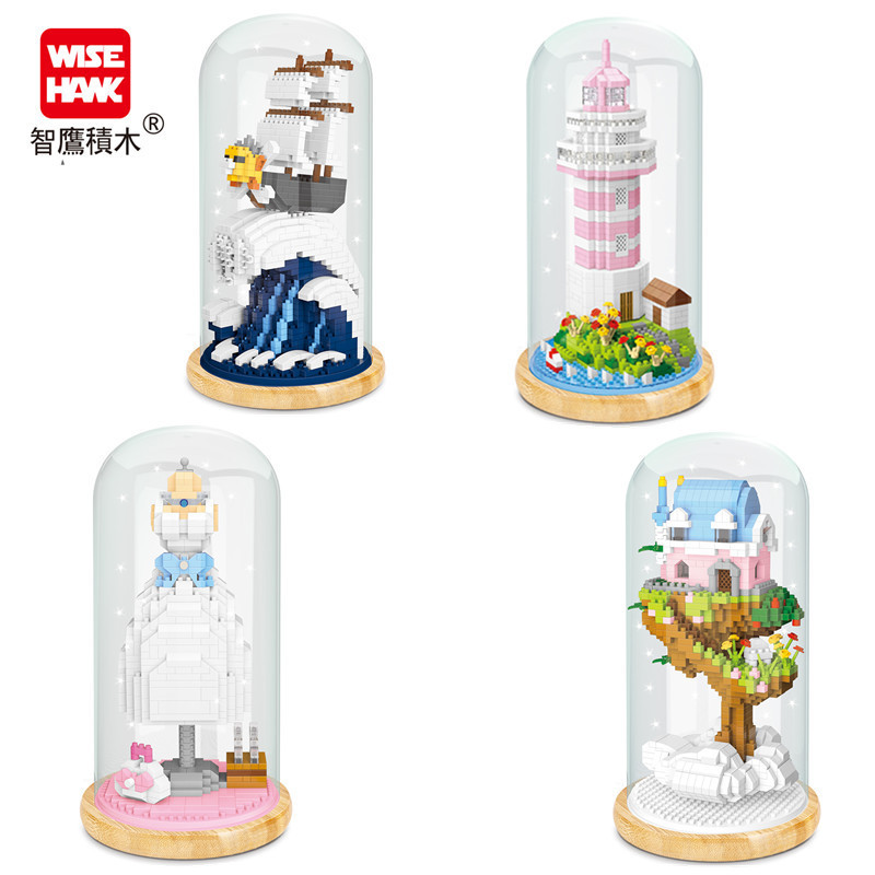 Smart Eagle Diamond tiny particles puzzle assembly plastic building blocks 2646-2656 with display box wholesale