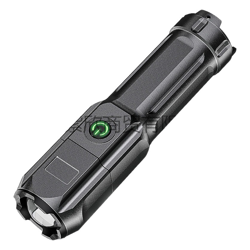 Shark standard strong light focusing flashlight outdoor portable home commonly used flashlight distribution hot flashlight