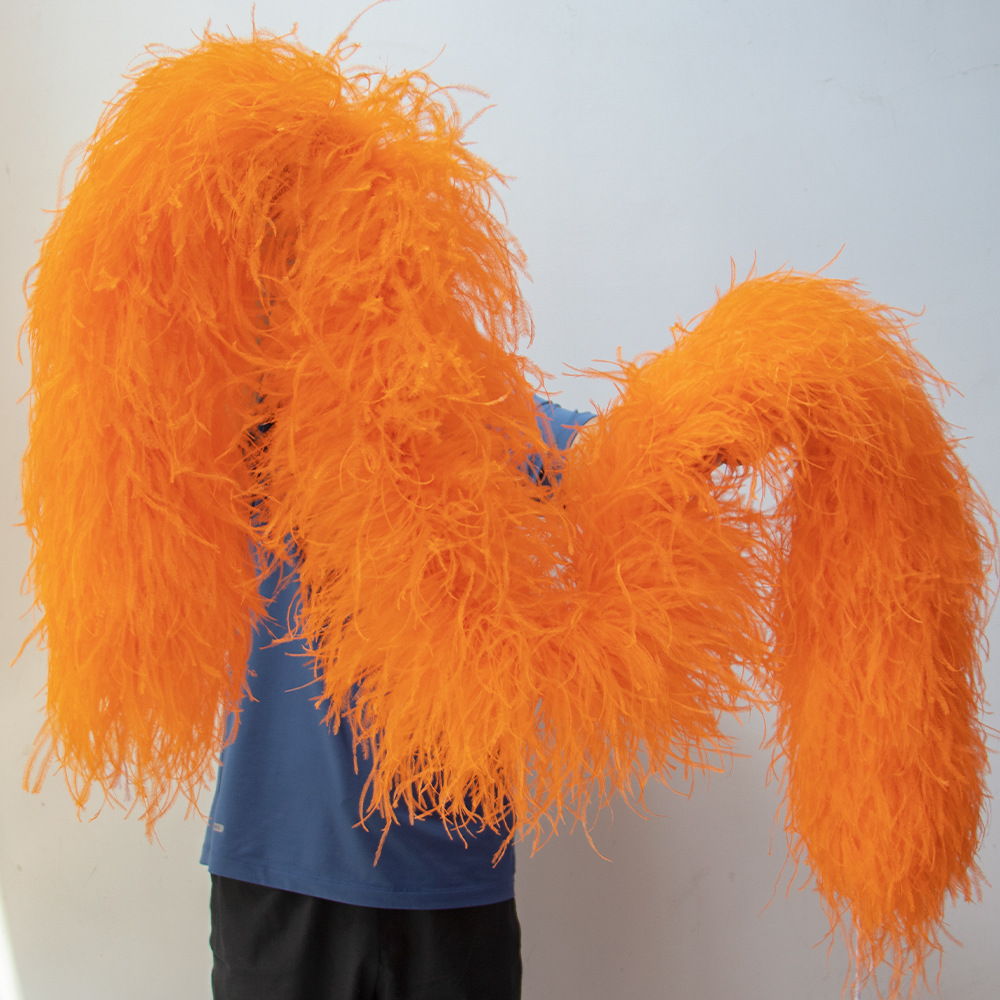 Picture of Multi-layer ostrich fizzle strips to make clothing skirt accessories feathers with ostrich feather strips manufacturers wholesale