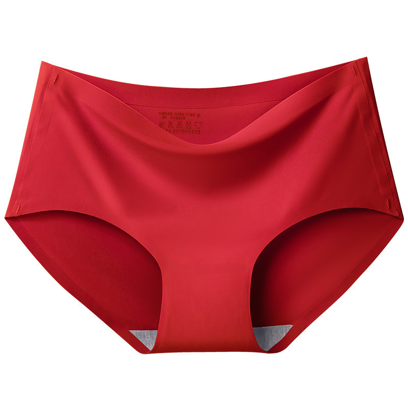 Picture of Light board 810 Ice Silk seamless underwear one-piece cotton bottom breathable mid-waist sexy women's briefs manufacturer
