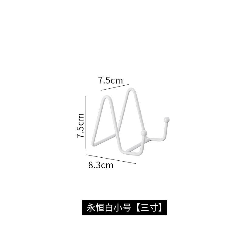 Picture of Iron Photo Frame Bracket Stone Easel Holder Ceramic Disc Holder Photo Studio Photo Album Bracket Clock Display Support Bracket