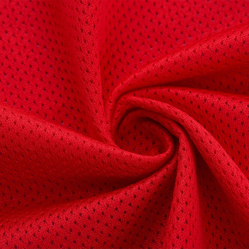 In stock supply low elastic starry mesh sports clothing bag breathable side bag shoe material lining warp knitted polyester