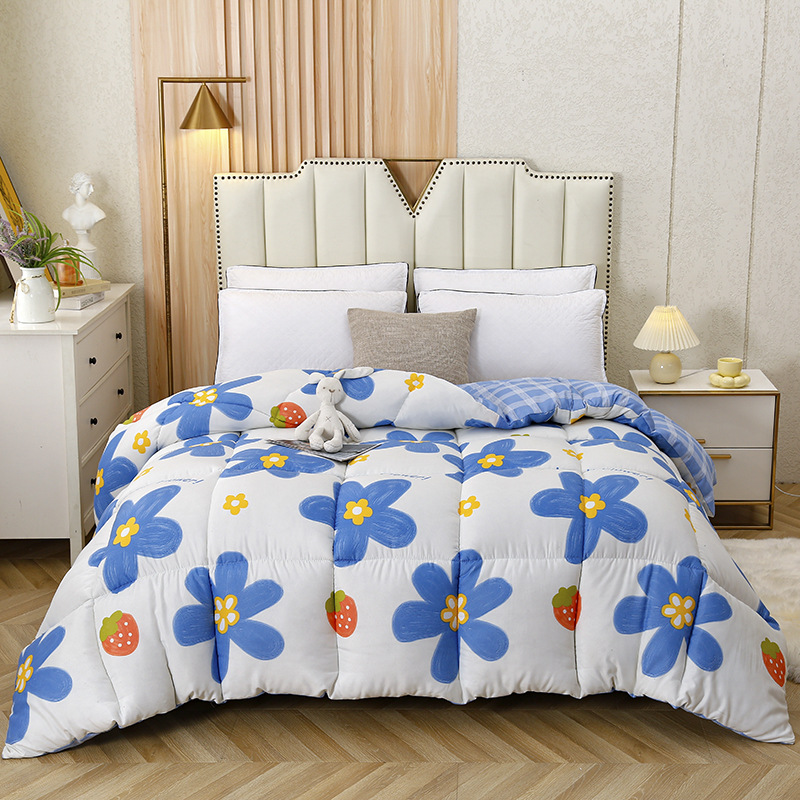 Picture of Winter Quilt Double Thickeneded Quilt Core Spring & Fall Quilt Student Dormitory Single Quilt Air-Conditioned Quilt Winter Quilt