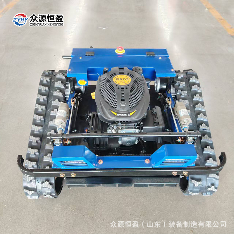Orchard Weeder All-Terrain Crawler Lawn Mower Slope Zhongyuan Snow Push Remote Control Lawn Mower Robot