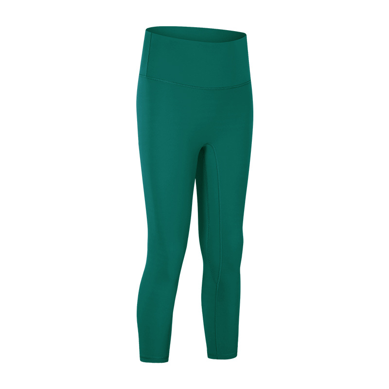 Picture of Spring and summer double-sided sanding naked feeling new no embarrassment line yoga pants running sports fitness cropped pants DL065