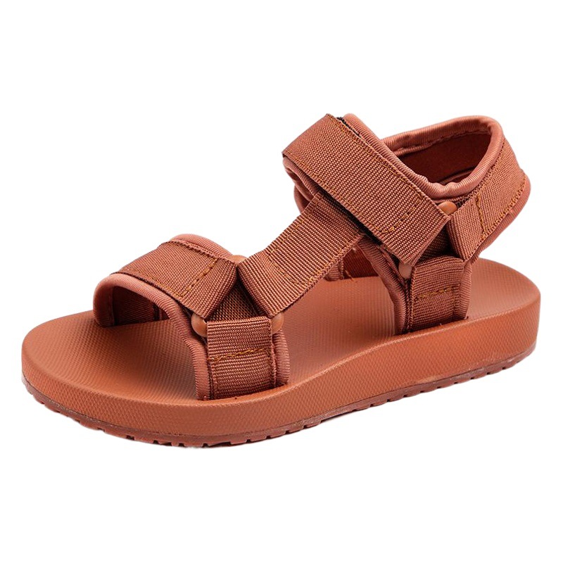 2025 New Summer Kidsren's Shoes, Boys' Casual Versatile Beach Shoes, Girls' Webbing Fashionable Simple Open-Toe Sandals