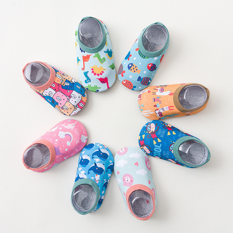 Picture of Spring and Summer Non-Slip Toddler Shoes Baby Floor Shoes Baby Shoes Mesh Type a Three-Year-Old Kidsren's Socks Nylon Boat Socks