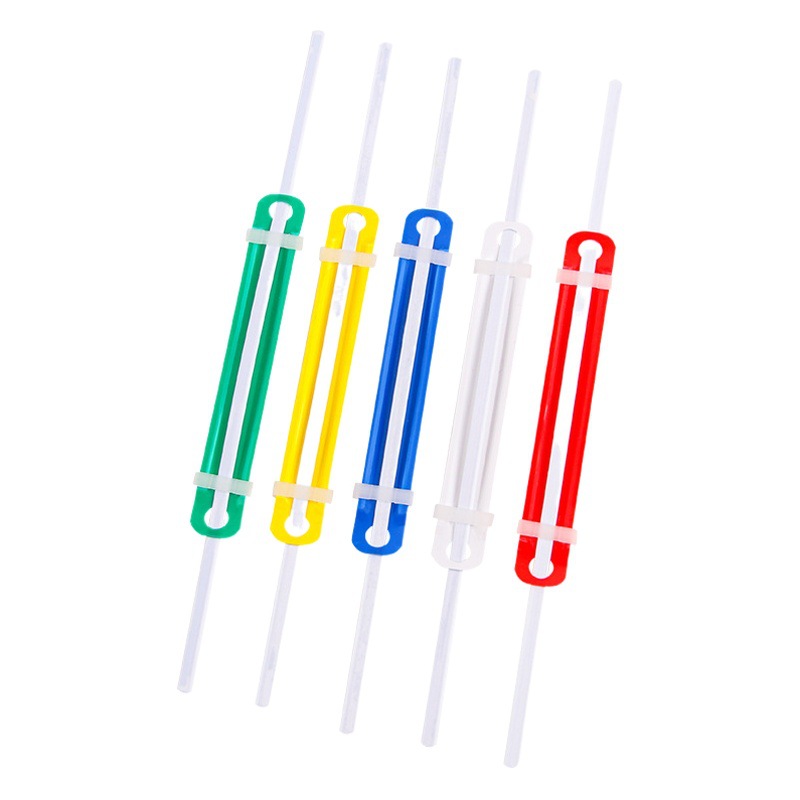 Office supplies color plastic binding folder two-hole loose-leaf data document binding strip two-hole binding buckle wholesale