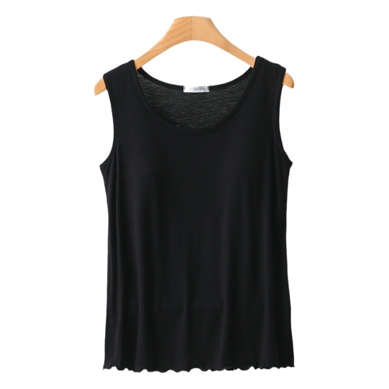 Modal Camisole Underwear Women's Bra-free One-piece Pajamas Summer Thin Home Anti-bump Top