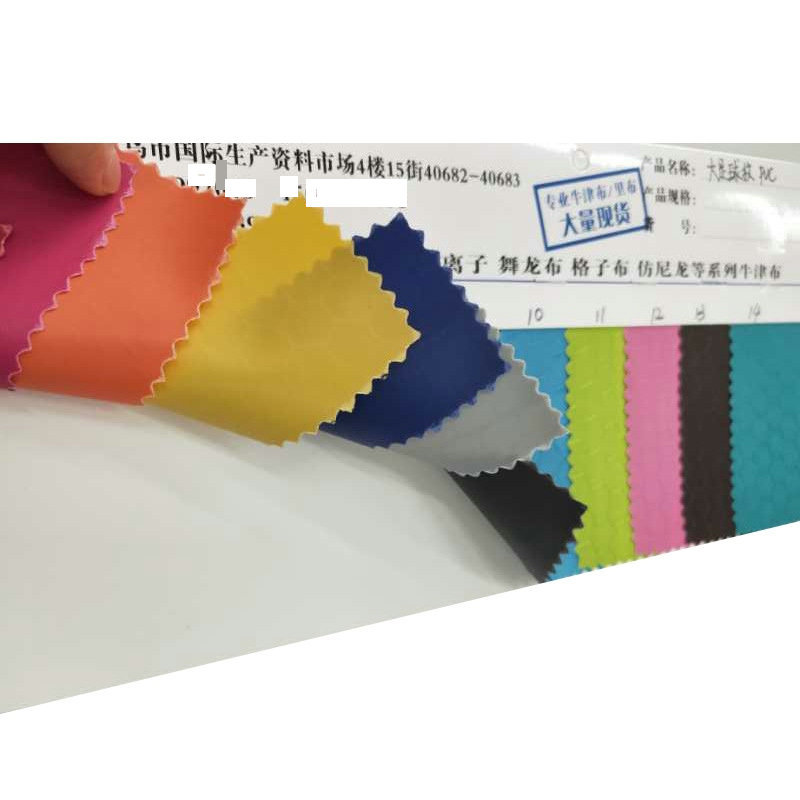Picture of Big football pattern Oxford cloth luggage fabric Oxford leather 420d football pattern pvc manufacturers in stock wholesale