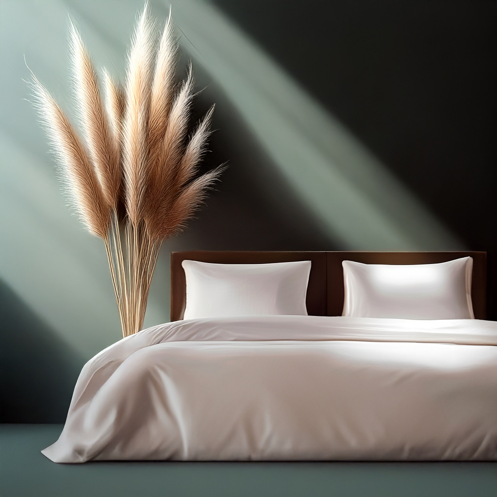 Picture of Hotel Cloth Four-piece Bed Sheet Quilt Cover Bedding White Bed Cotton Hotel Cloth Four-piece Set