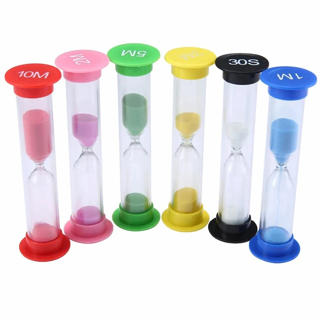 Sandglass Timer Set Creative Combination Hourglass Timer Anti-Fall Kidsren's Ornaments Educational Classroom Teaching Aids