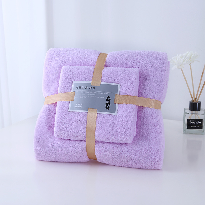 Picture of Towel and Bath Towel Set, Absorbent, Quick-Drying, Face Wash and Bath Gift, Wedding Souvenir, Wholesale, Soft and Skin-Friendly