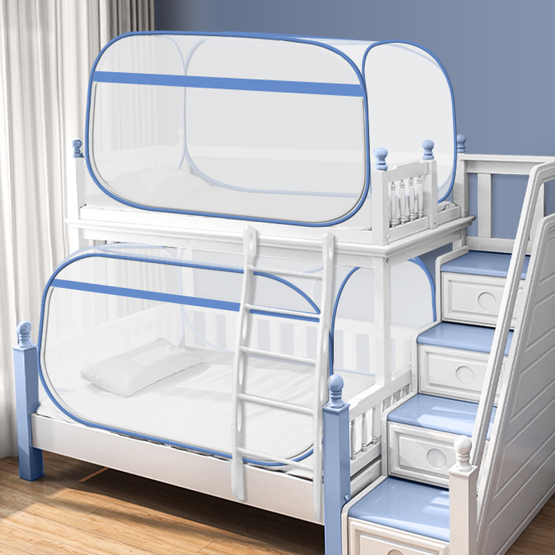 Picture of Yurt mosquito net installation-free cross-border household dormitory foldable zipper dustproof bottomless manufacturers a generation of hair