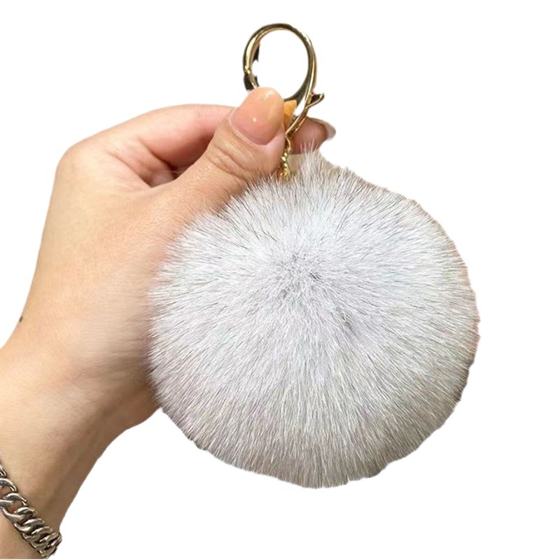 Fox Fur Ball Keychain Pendant Fashionable Fur Ball Bag Mobile Phone Pendant Pendant