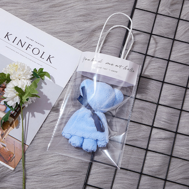 Picture of Bear Towel Souvenir Wedding Opening Small Gift Kindergarten Graduation Wedding Shop Creative and Practical Return Gift Wholesale