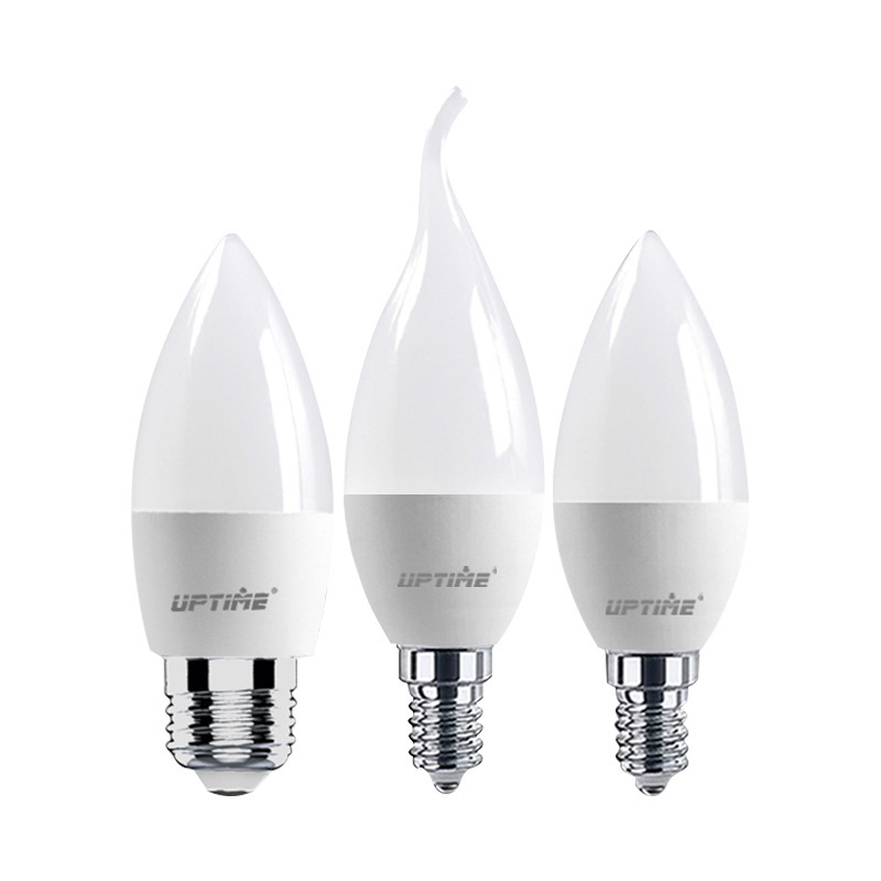 LED Candle Bulb E14 Small Screw Tail LED Light Energy Saving Highlight Household Bulb LED Candle Bulb Small
