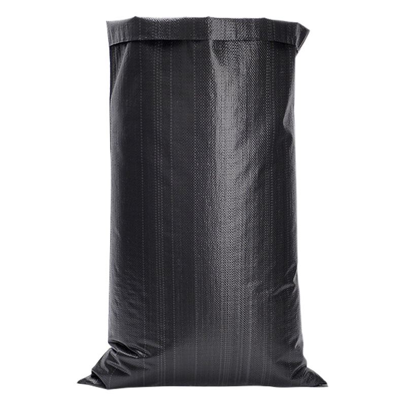 Thickened Black Woven Bag Strong and Durable Construction Waste Flood Control Slope Protection Sunscreen Logistics Packaging Snakeskin Bag