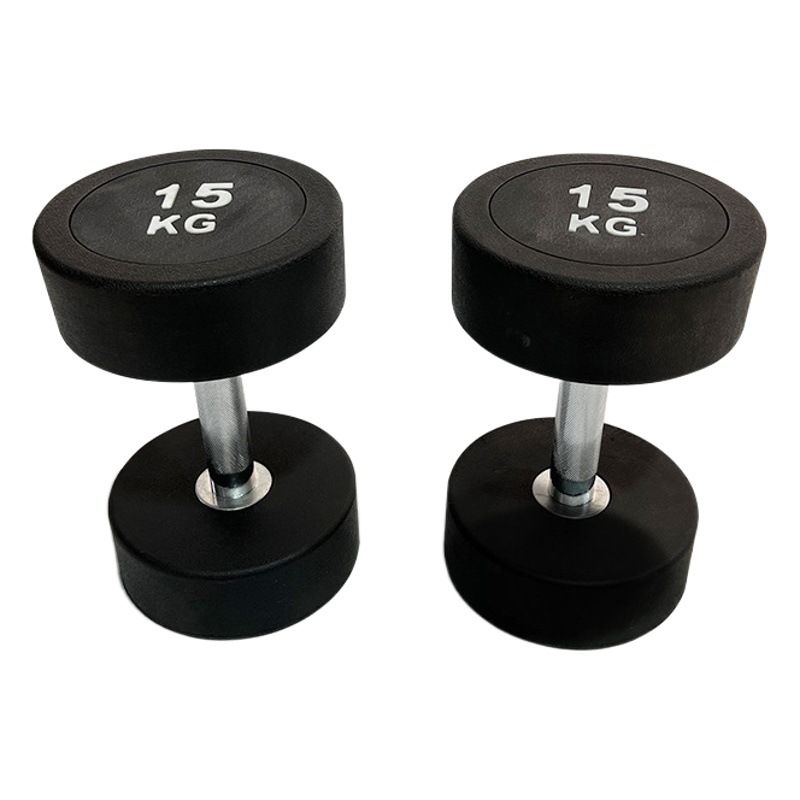 Liberson Dumbbell 5kg Pair of Round Head Pure Steel-Coated Dumbbells Gym Commercial Weightlifting Men's Fitness Home