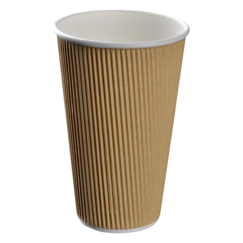 Shanghai Shangji Water Cup Corrugated Paper Cup Whole Case Disposable Coffee Cup Milk Tea Hot Drink Packaging Cup Wholesale