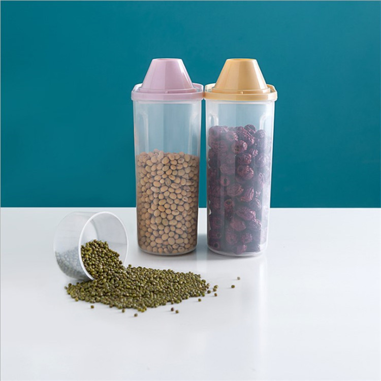 Picture of Food Grade Sealed Jar Moisture-proof Grain Spice Snacks Dry Goods Bottle Storage Box Transparent Kitchen Storage Jar