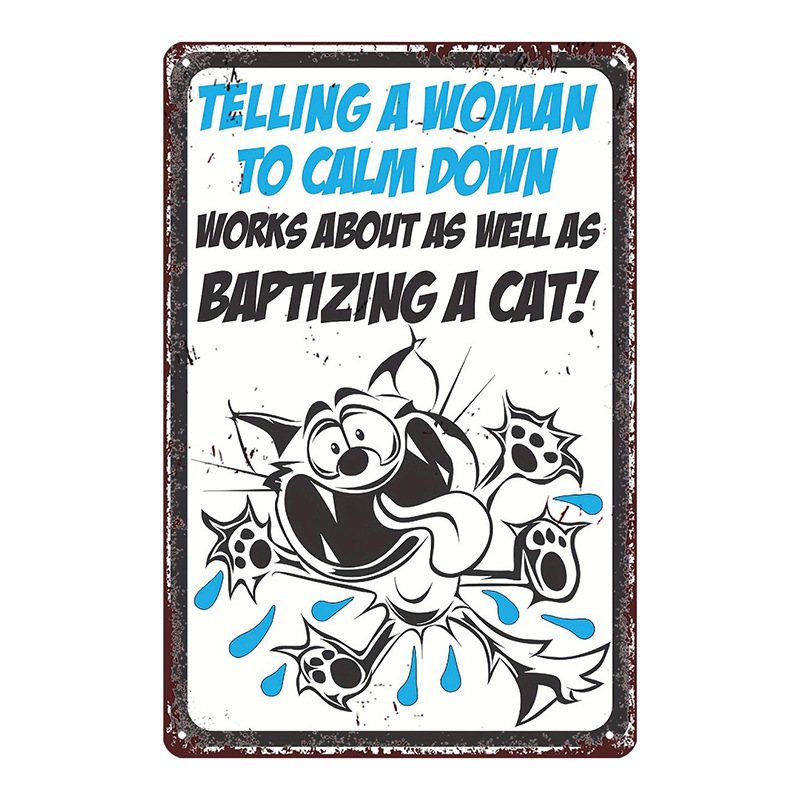 Picture of Cross-Border Hot-Selling Retro Warning Signs No Smoking American Iron Paintings Art Home Posters Decorative Paintings