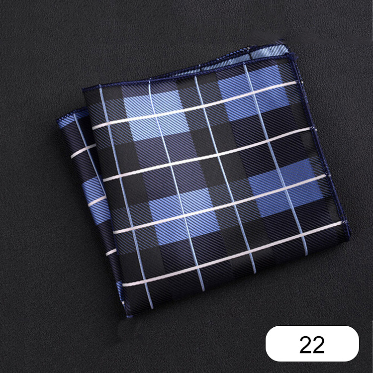 Picture of Men's suit small square scarf factory wholesale fashion polyester fashion accessories vintage embroidery pattern pocket towel men's clothing