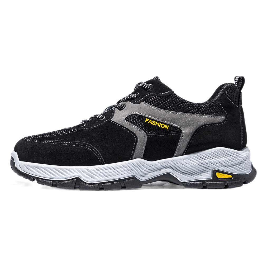 Men's Shoes New Outdoor Sports Hiking Shoes Men's Hiking Casual Shoes Plaid Soft Sole Non-Slip Running Men's Shoes