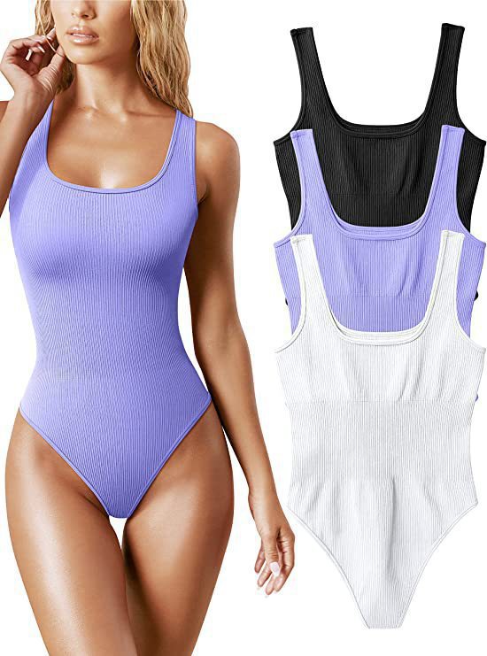 Picture of In-Stock 2025 European and American Cross-Border Foreign Trade Amazon Aliexpress Independent Platform Women's U-Neck Sleeveless Tight-Fitting Tank Top