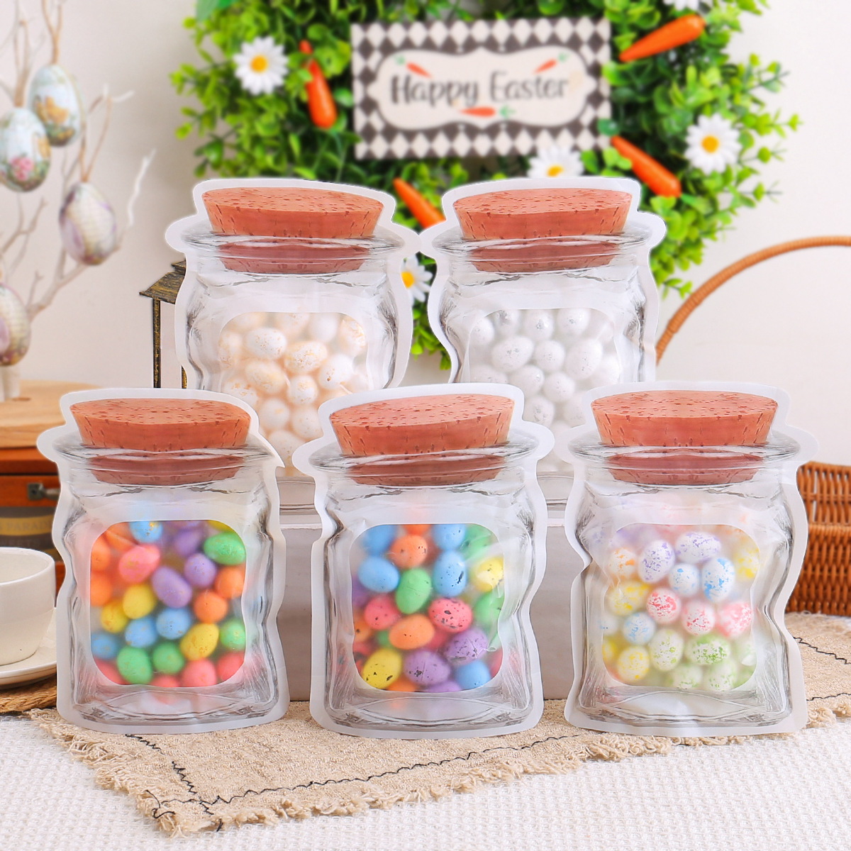Cross Border Easter Egg Gift Pack Party Decorations Creative Spotted Foam Egg Toy Egg Arrangement Accessories