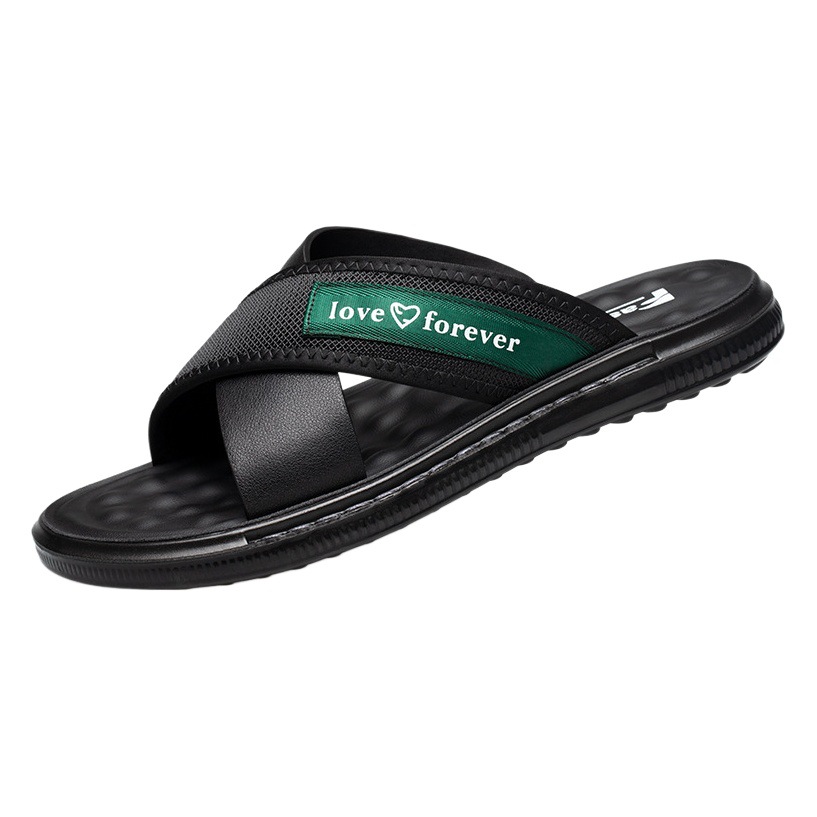 Slippers for Men 2025 New Style Breathable Soft Bottom Latex Trbottomyy Outer Wear Flip Flops Men's Beach Sandals Dropshipping
