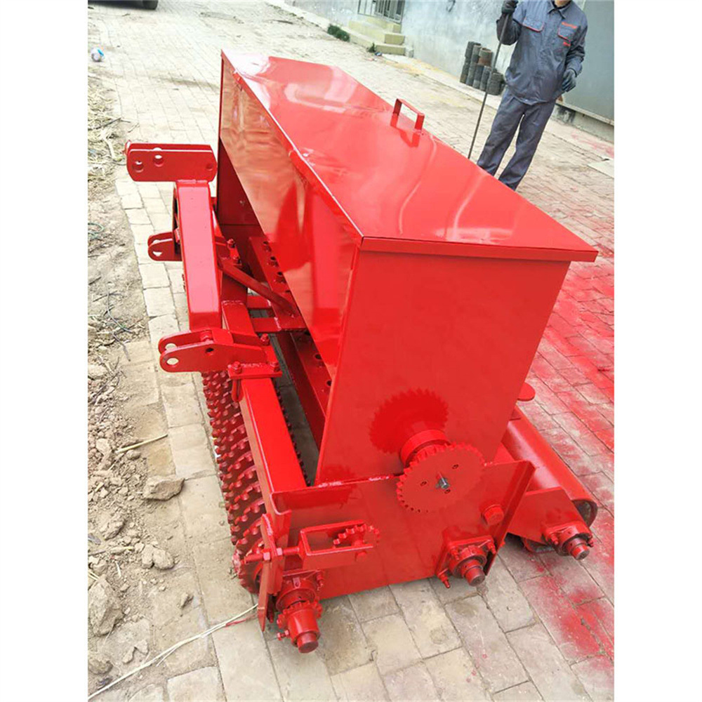 Lawn seeder rear hanging lawn seed spreader tractor towed turf planter