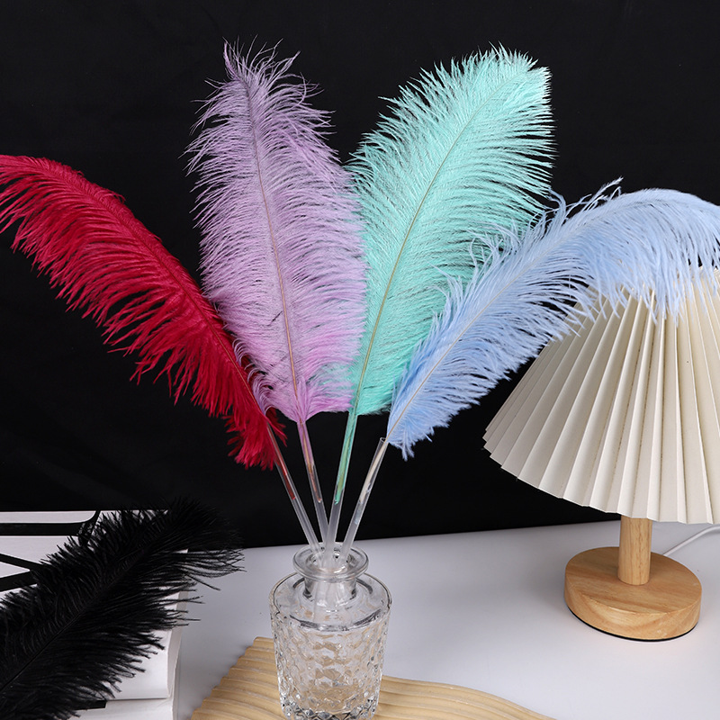 Tanabata flower bouquet packaging materials new peacock feather ostrich feather handmade diy material florist florist materials