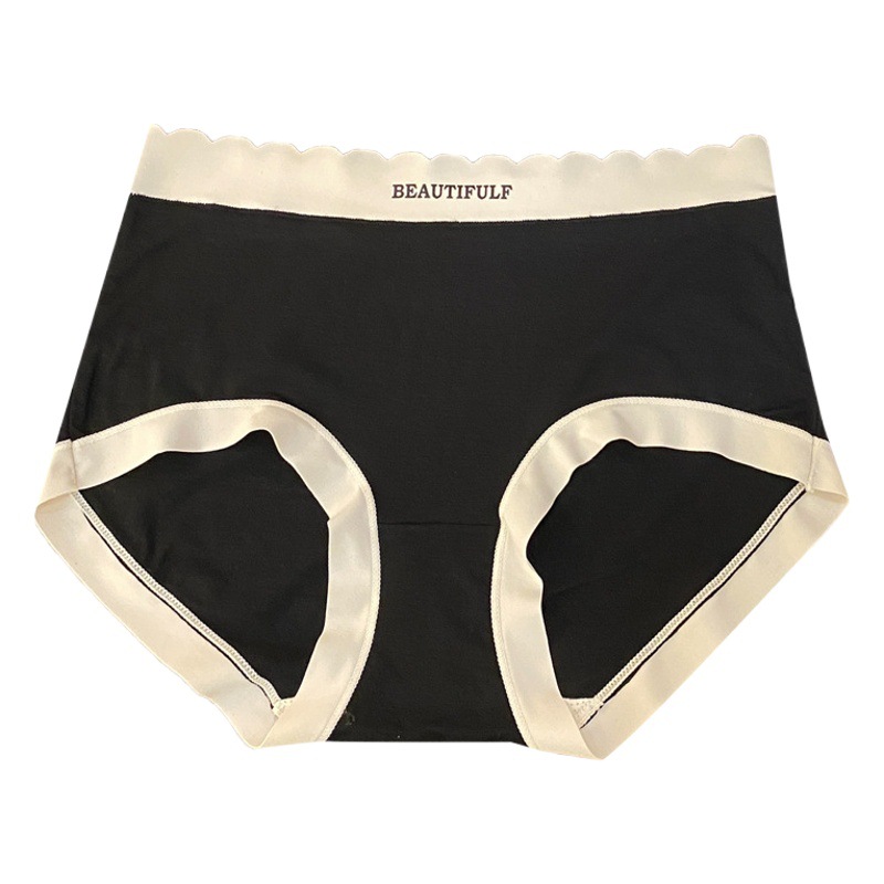 Underwear for Women, Modal Cotton, Sexy Mid-Waist, Large Size, Tummy Control, Breathable and Comfortable, Contrasting Color Nude Briefs That Cover the Buttocks