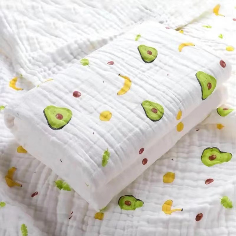 Picture of Straight edge 6 layer cotton yarn high density bath towel baby towel quilt baby blanket newborn quilt bath towel soft factory