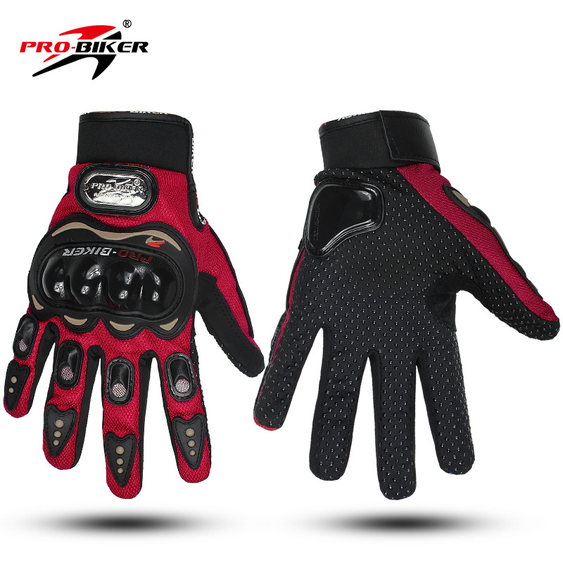 Motorcycle Riding Gloves Men's Racing Motorcycle All-Season Rider Gloves Anti-Fall Anti-Slip Breathable Summer Gloves