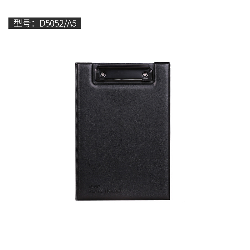 Picture of A4 writing board plywood PU leather board clip A5 Hotel order folding board clip file plywood wholesale supply