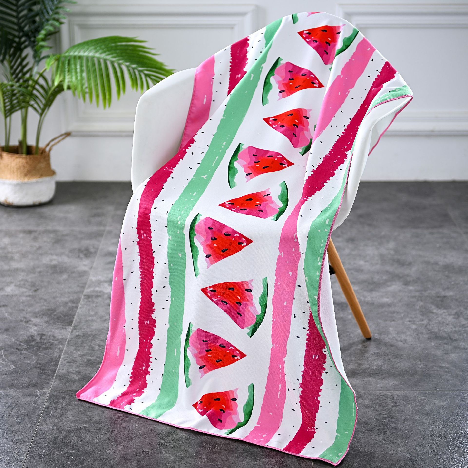 Picture of Spot wholesale microfiber beach towel foreign trade digital heat transfer easy absorbent swimming shawl printing bath towel