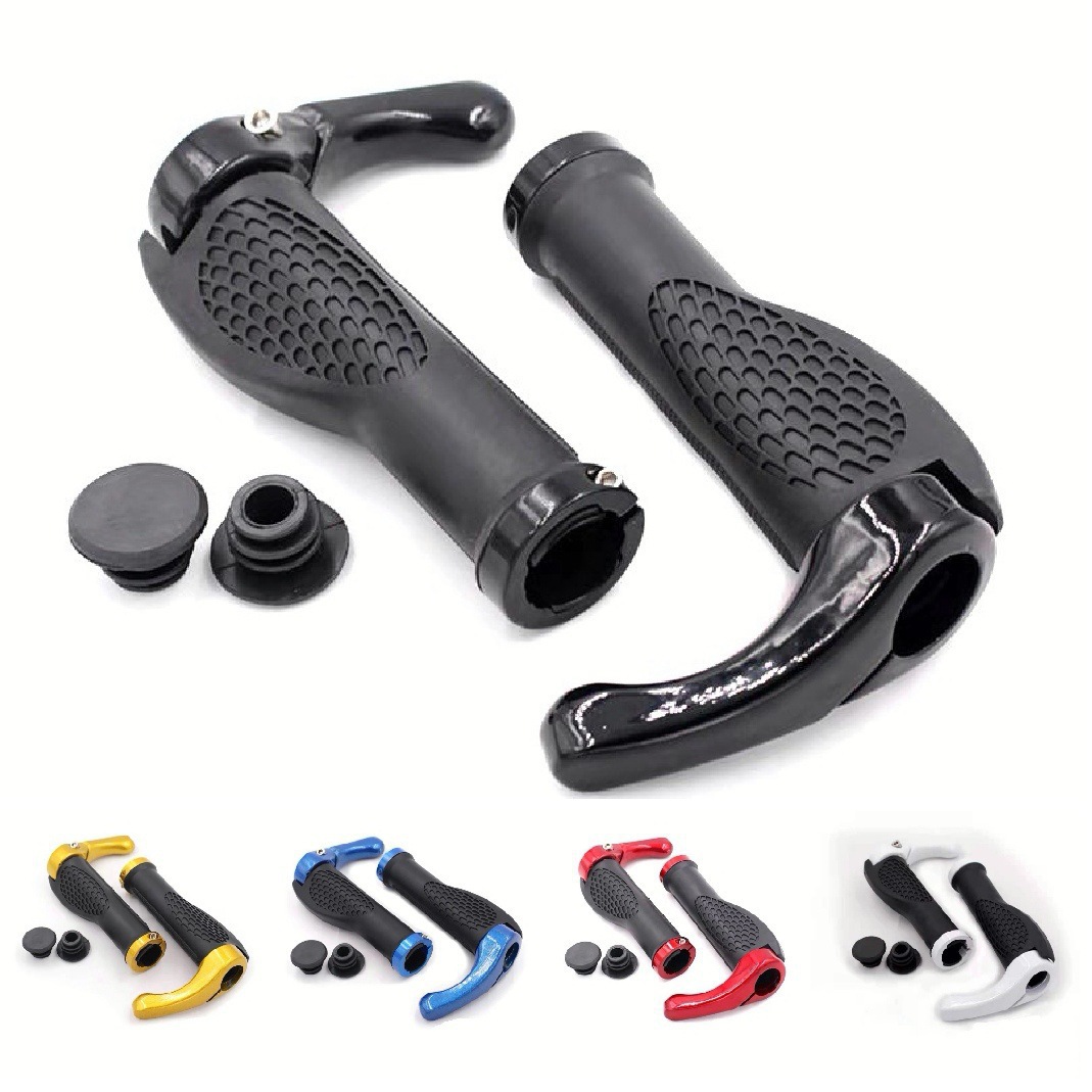 Mountain bike meat ball lock handle cover with auxiliary handle horn handle cover bicycle equipment pair price