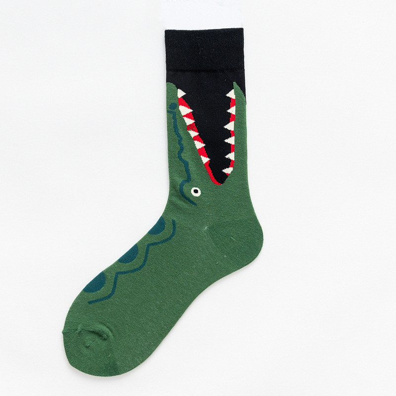 Picture of Mid-Calf Trendy Socks, Fashionable and Comfortable, Elegant Couple Socks, Long Socks for Export, Trendy Oil Painting Style, Jk Internet Celebrity High Socks, Wholesale