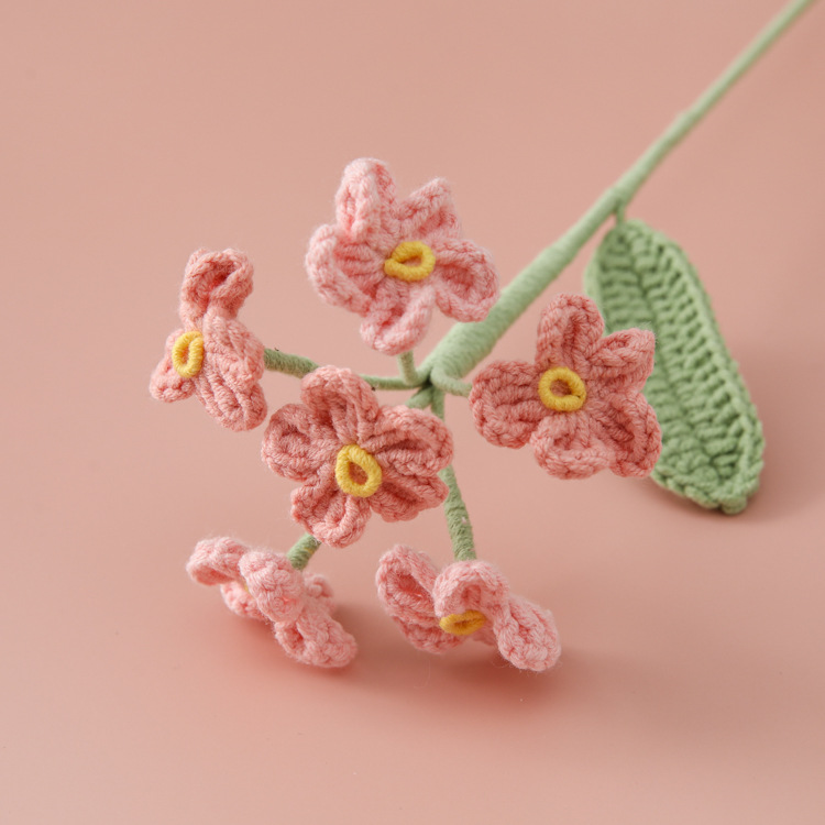 Picture of Small fresh hand-woven snow Phil wire gradient color forget-me-not flower branches for teachers, girlfriends, relatives and friends finished flowers