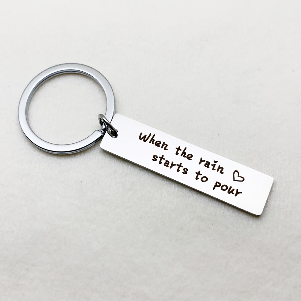 DIY Stainless Steel Keychain Manufacturer I'Ll Be There for You Boutique Couple Gift