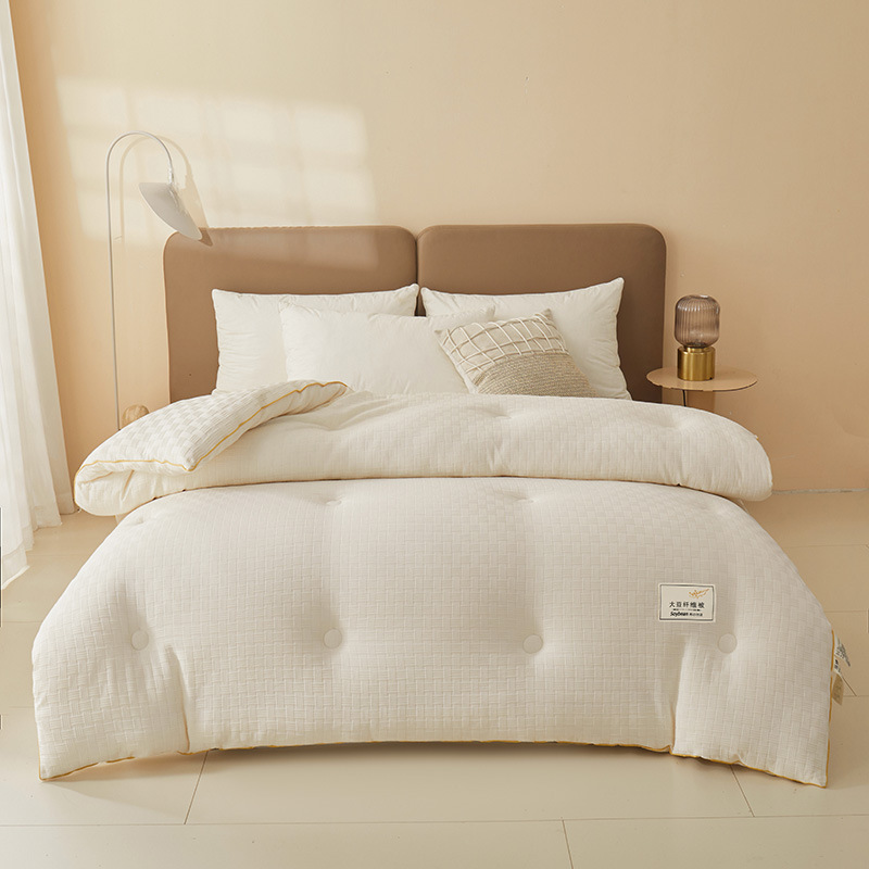 Picture of Soybean fiber quilt core spring and autumn quilt winter quilt thickened warm winter cotton bedding four seasons universal single dormitory
