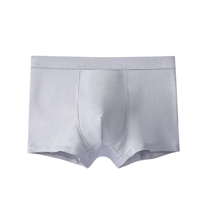 Picture of Modal Men's Underwear Boxer Briefs Summer Solid Color Thin Breathable Large Size Modal Boys' Boxer Briefs
