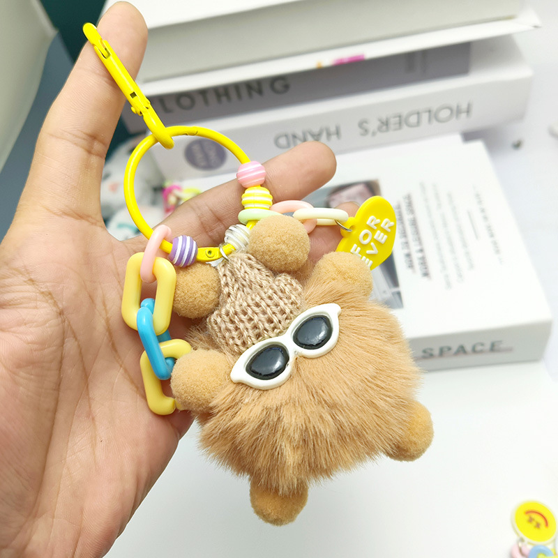Picture of Keychain Pendant Bag Cartoon Plush Pendant Keychain Cute Small Gift Creative Gift Doll Doll