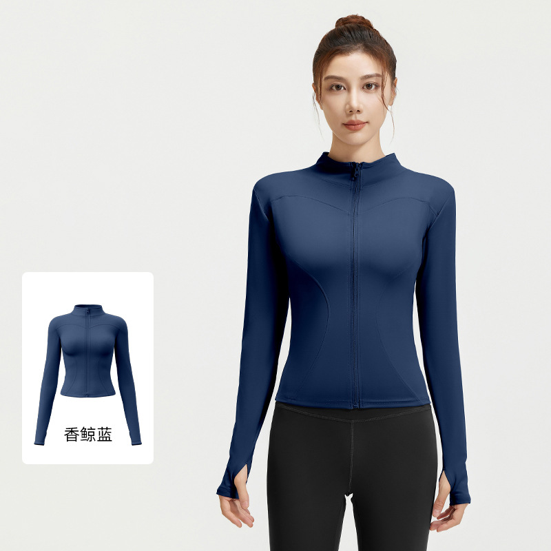 Picture of Juyitang's New Nude Yoga Jacket Slimming Breathable Running Fitness Sports Jacket for Women
